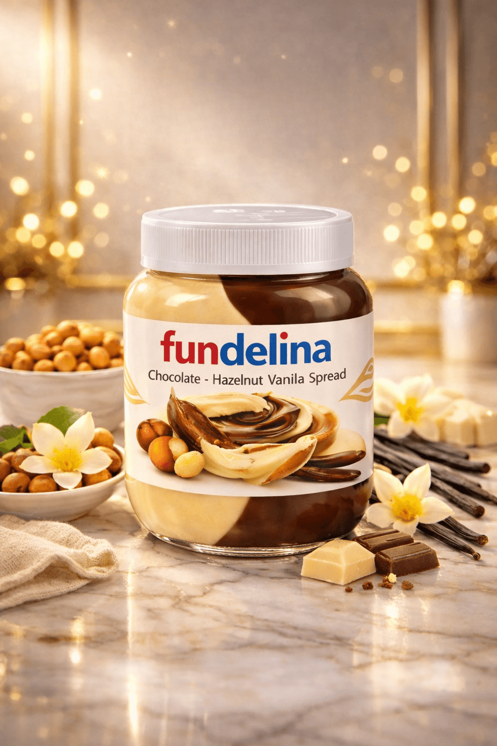 Pot Fundelina - pâte à tartiner vanille noisette